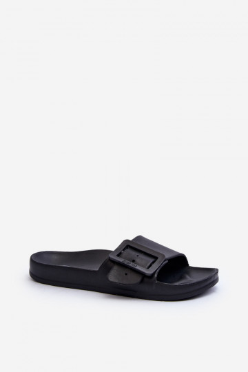 Zapatillas de casa para mujer Big Star con hebillas color negro FF274A389 2