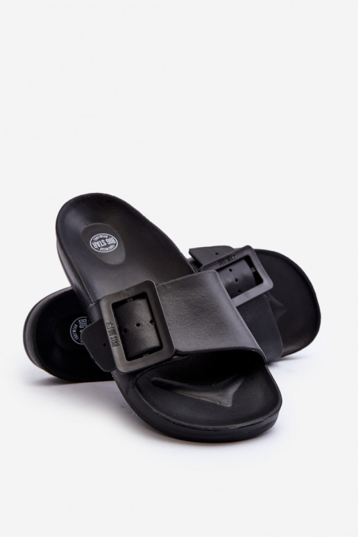 Zapatillas de casa para mujer Big Star con hebillas color negro FF274A389