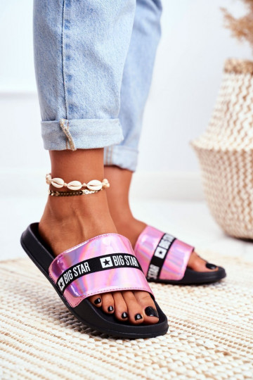 Zapatillas de mujer Big Star rosa Holo GG274A008