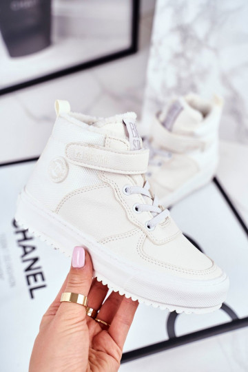 Zapatos deportivos infantiles abrigados Big Star GG374041 color blanco