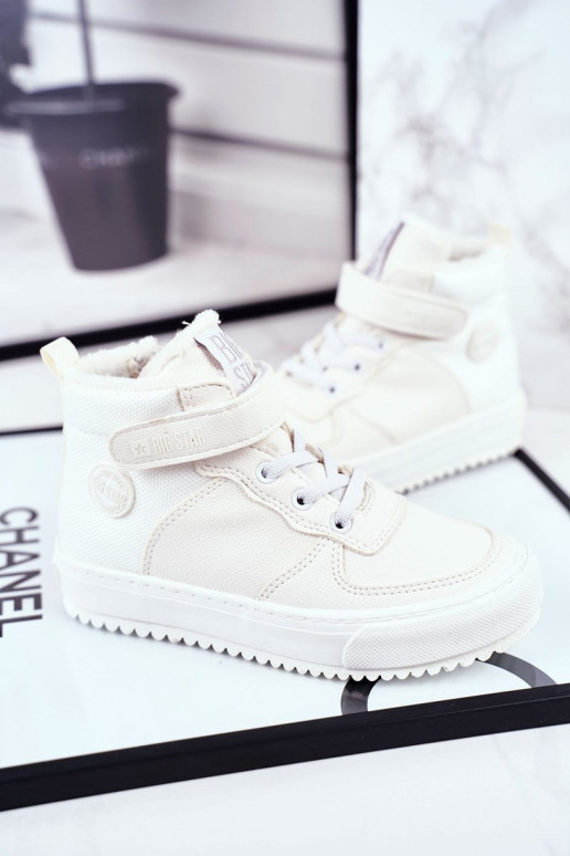 Zapatos deportivos infantiles abrigados Big Star GG374041 color blanco