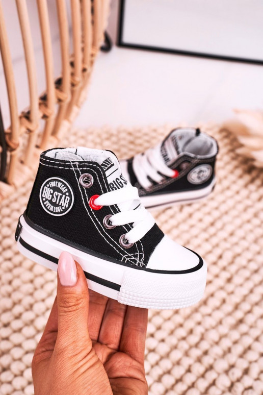 Calzado casual infantil con suela con cremalleras BIG STAR HH374188 color negro Calzado casual infantil con suela con cremalleras BIG STAR HH374188 color negro