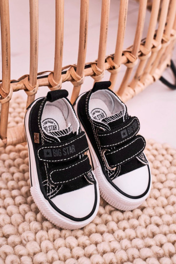 Calzado casual infantil con cierres adhesivos BIG STAR HH374200 color negro