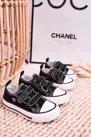 Calzado casual infantil con cierres adhesivos BIG STAR HH374200 color negro 2