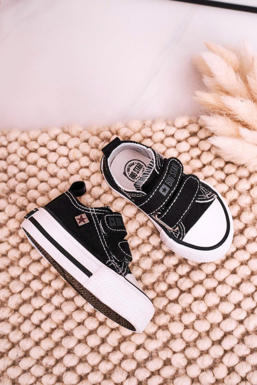Calzado casual infantil con cierres adhesivos BIG STAR HH374200 color negro