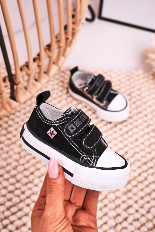 Calzado casual infantil con cierres adhesivos BIG STAR HH374200 color negro