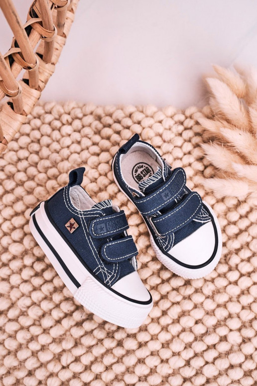 Calzado casual infantil con cierres adhesivos BIG STAR HH374201 azul oscuro
