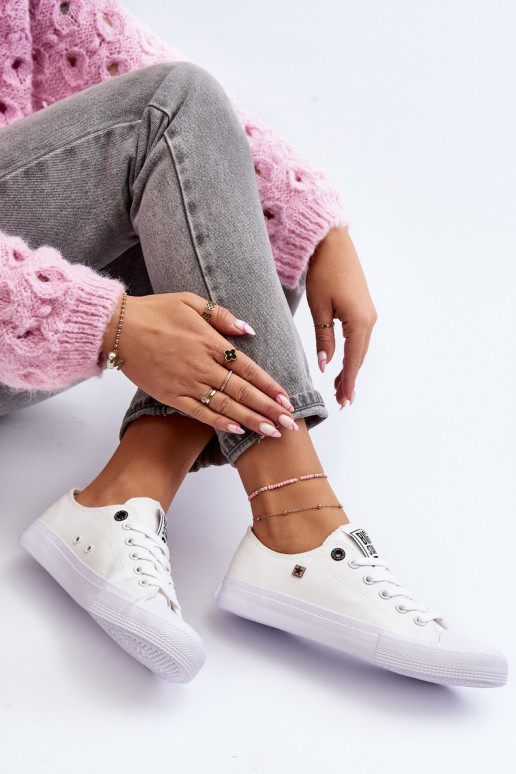 Deportivas modelo clásico suela plana BIG STAR AA274010 color blanco