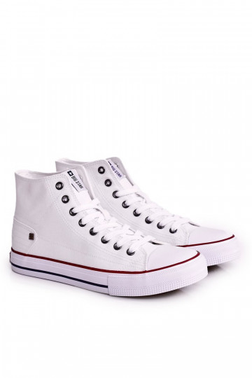 Zapatillas casual de hombre modelo clásico con suela BIG STAR DD174251 color blanco