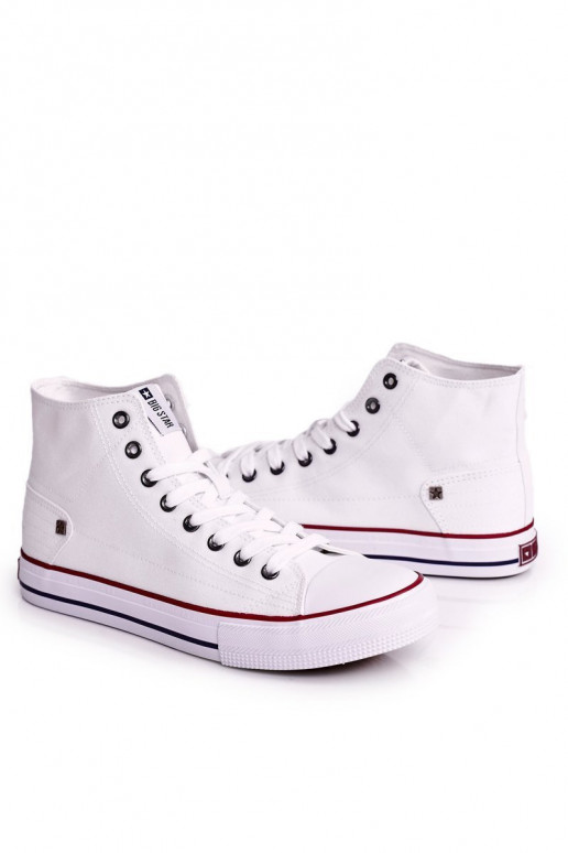Zapatillas casual de hombre modelo clásico con suela BIG STAR DD174251 color blanco