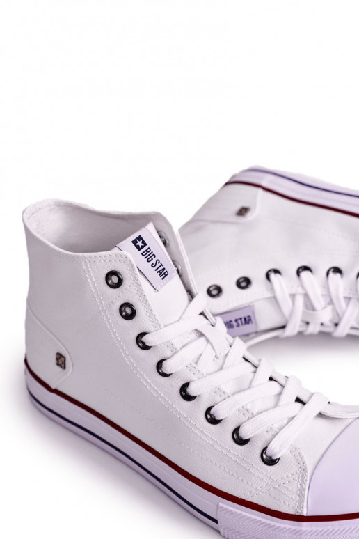 Zapatillas casual de hombre modelo clásico con suela BIG STAR DD174251 color blanco