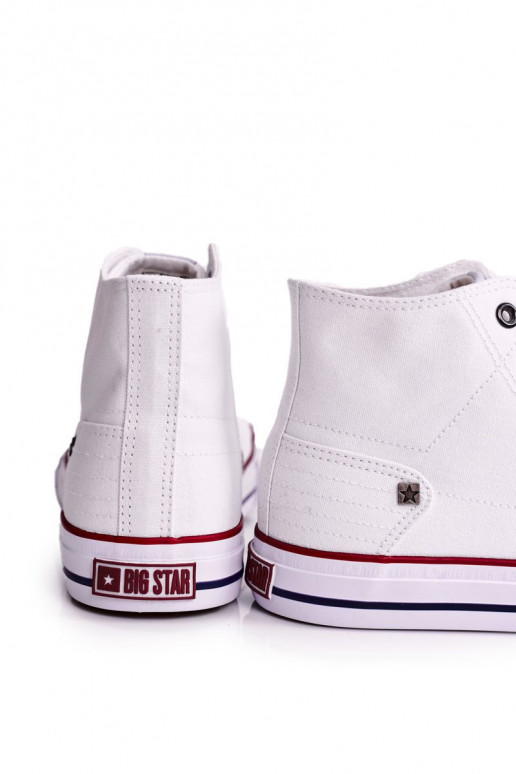 Zapatillas casual de hombre modelo clásico con suela BIG STAR DD174251 color blanco