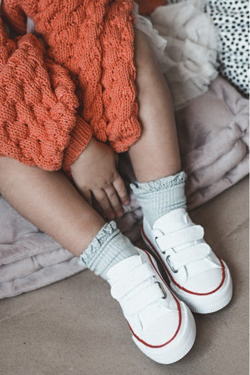 Zapatillas de ocio infantil con cierres adhesivos BIG STAR HH374199 color blanco