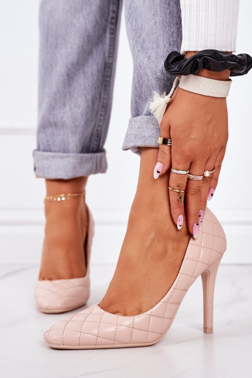 Zapatos de tacón estilo elegante acolchados beige Rosanna Zapatos de tacón estilo elegante acolchados beige Rosanna