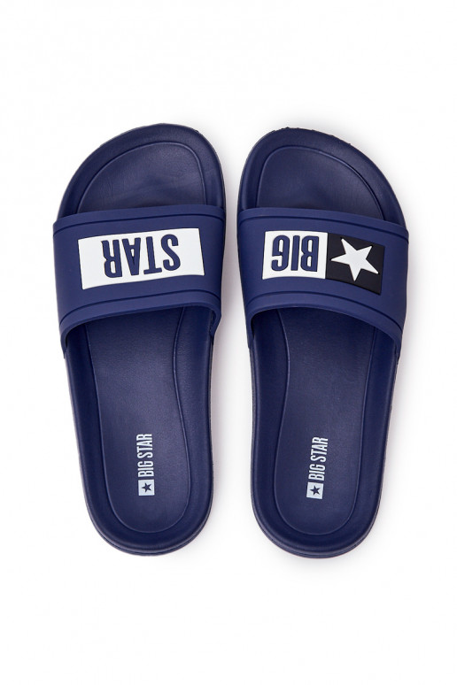 Pantuflas Big Star DD174701 azul oscuro