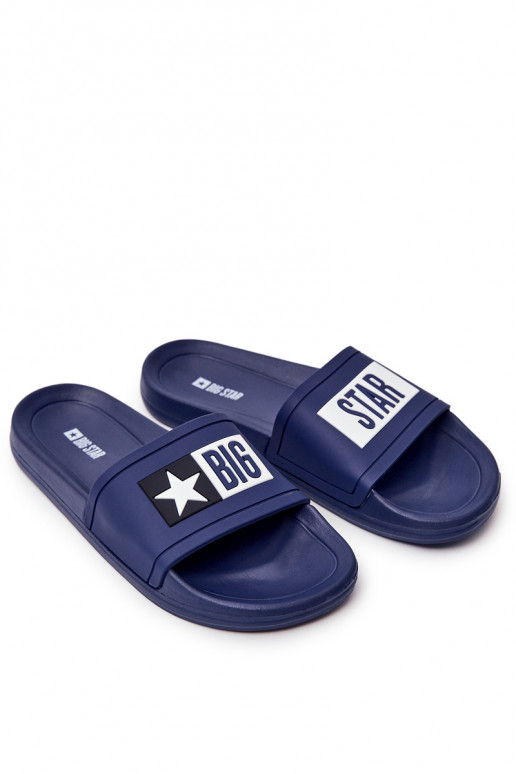 Pantuflas Big Star DD174701 azul oscuro