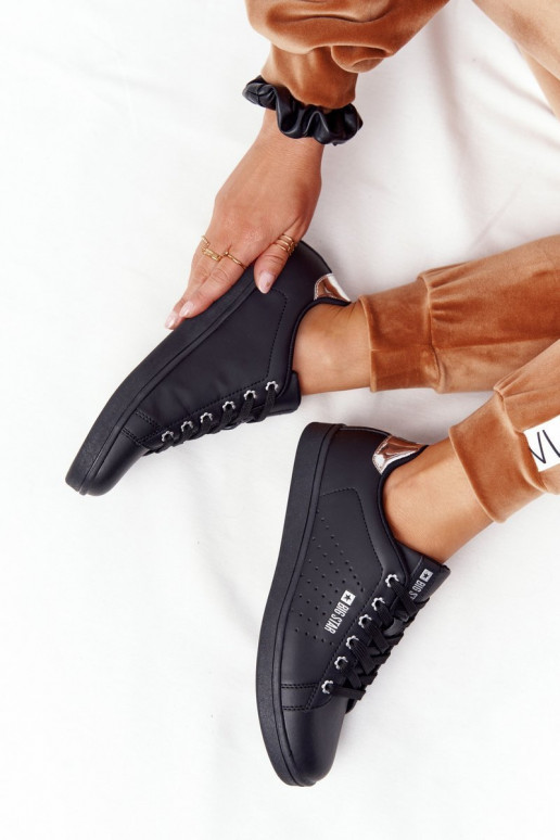 Deportivas piel natural BIG STAR DD274586 Negro y plata