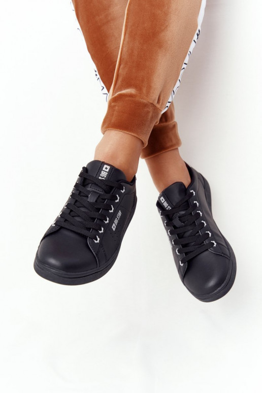 Deportivas piel natural BIG STAR DD274586 Negro y plata