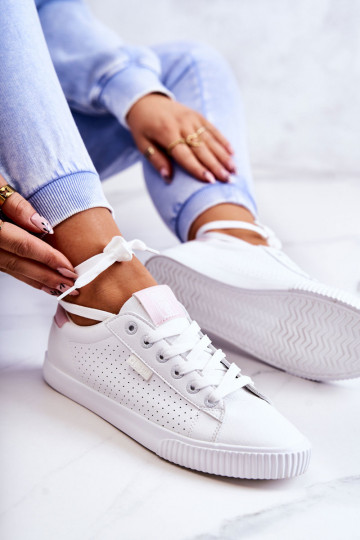 Deportivas piel natural BIG STAR HH274073 Color blanco-rosa