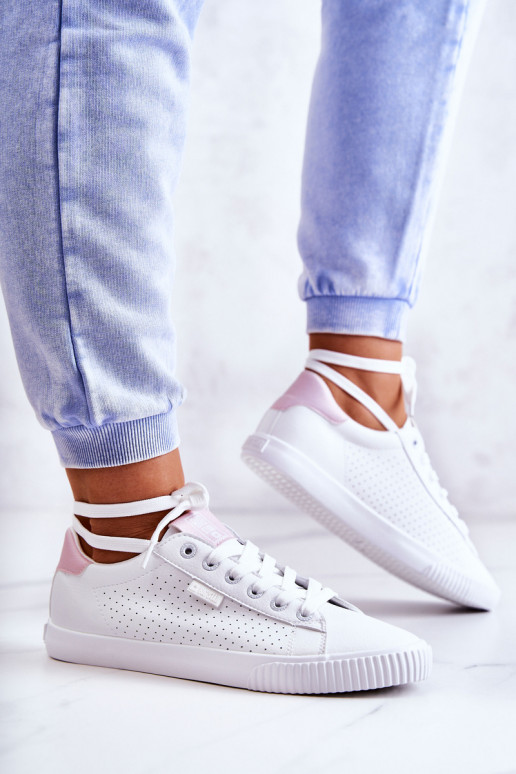 Deportivas piel natural BIG STAR HH274073 Color blanco-rosa