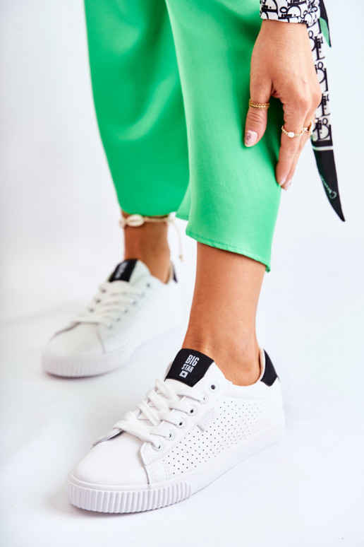 Deportivas piel natural BIG STAR HH274071 Color blanco-negro