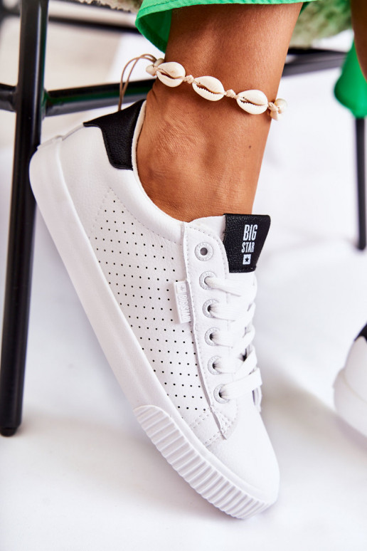 Deportivas piel natural BIG STAR HH274071 Color blanco-negro