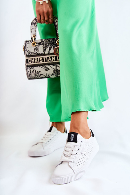 Deportivas piel natural BIG STAR HH274071 Color blanco-negro