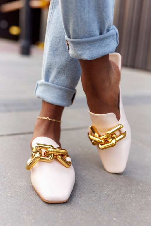 Sandalias beis con cadena de Call On Me Sandalias beis con cadena de Call On Me