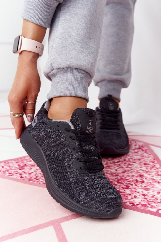 Zapatillas estilo deportivo Confort Espuma color negro Larga Distancia