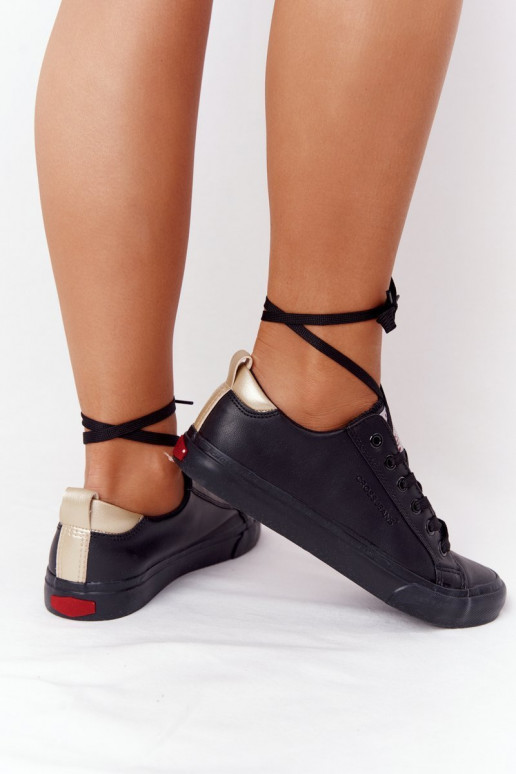 Deportivas piel natural CROSS JEANS HH2R4003C color negro Deportivas piel natural CROSS JEANS HH2R4003C color negro