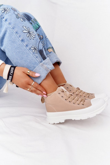 Zapatos casual Trissy marrón claro suela ancha