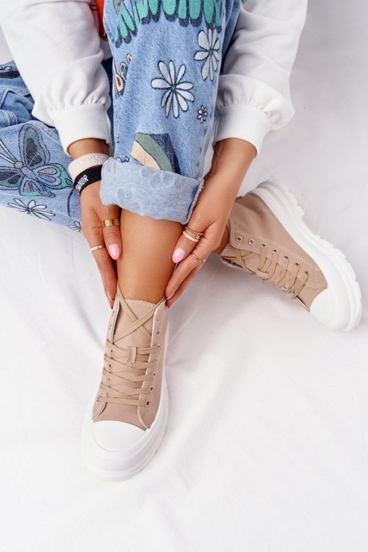 Zapatos casual Trissy marrón claro suela ancha Zapatos casual Trissy marrón claro suela ancha