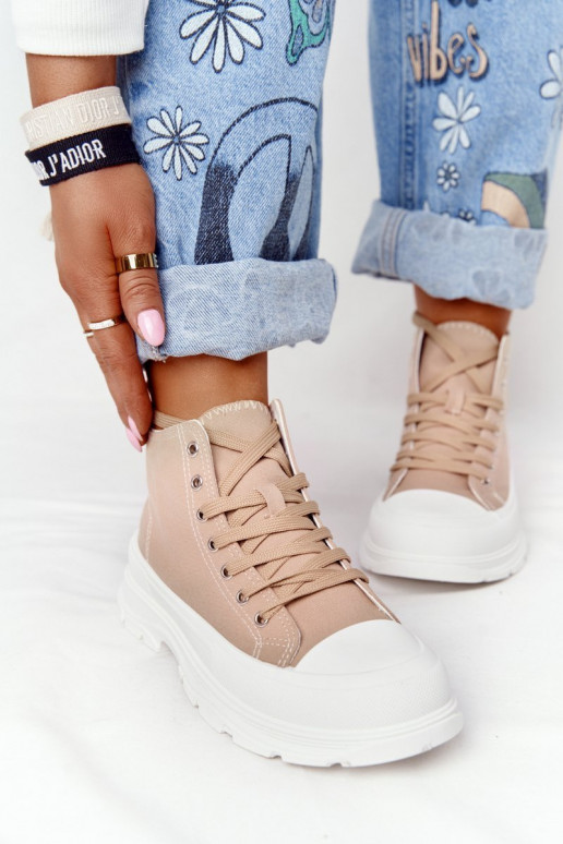 Zapatos casual Trissy marrón claro suela ancha Zapatos casual Trissy marrón claro suela ancha