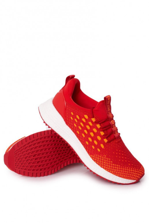 Zapatillas estilo deportivo para hombre Memory Foam Big Star FF174240 color rojo