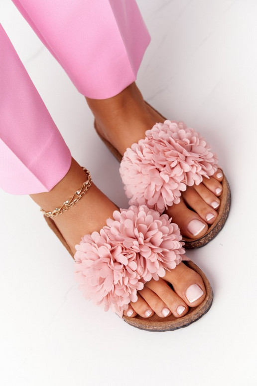Pantuflas Flowerbomb rosa