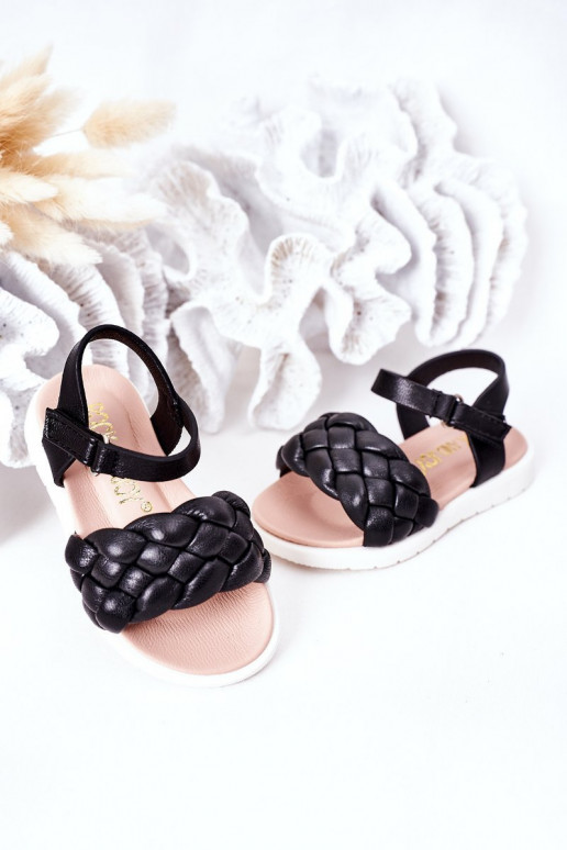 Sandalias para niños en color negro Adella