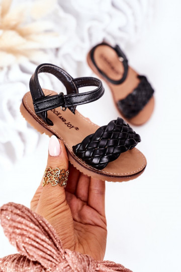 Sandalias para niños en color negro Bailly