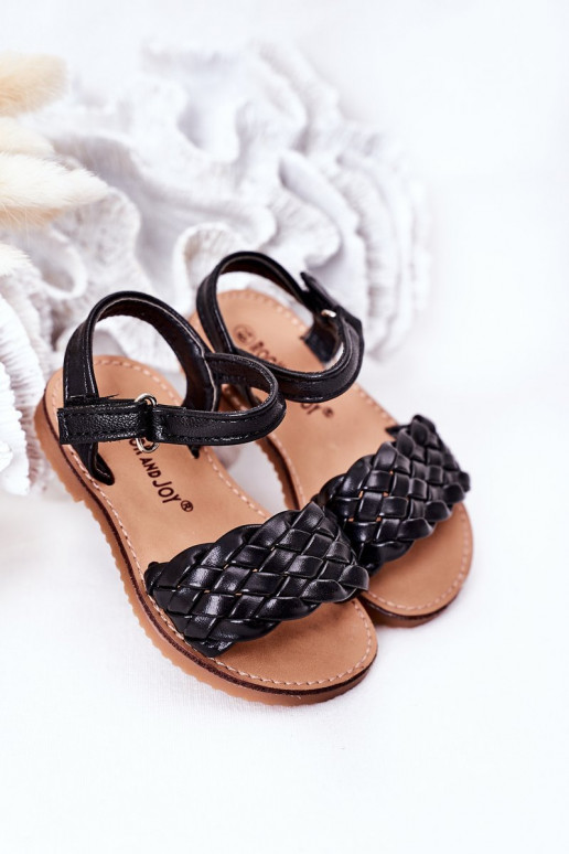 Sandalias para niños en color negro Bailly