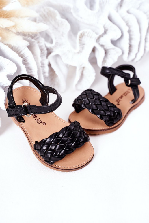 Sandalias para niños en color negro Bailly