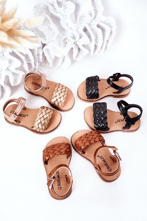 Sandalias para niños en color negro Bailly
