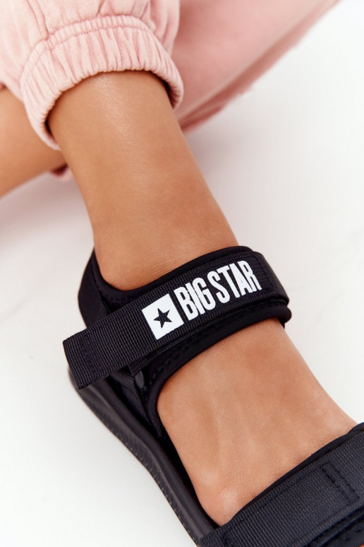 Sandalias estilo deportivo Big Star HH274A024 color negro