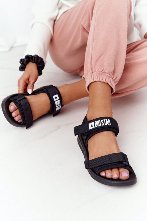 Sandalias estilo deportivo Big Star HH274A024 color negro