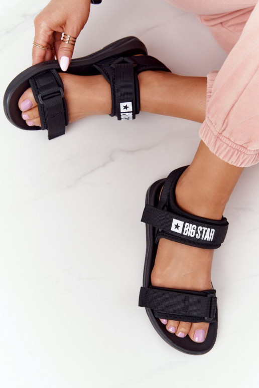 Sandalias estilo deportivo Big Star HH274A024 color negro