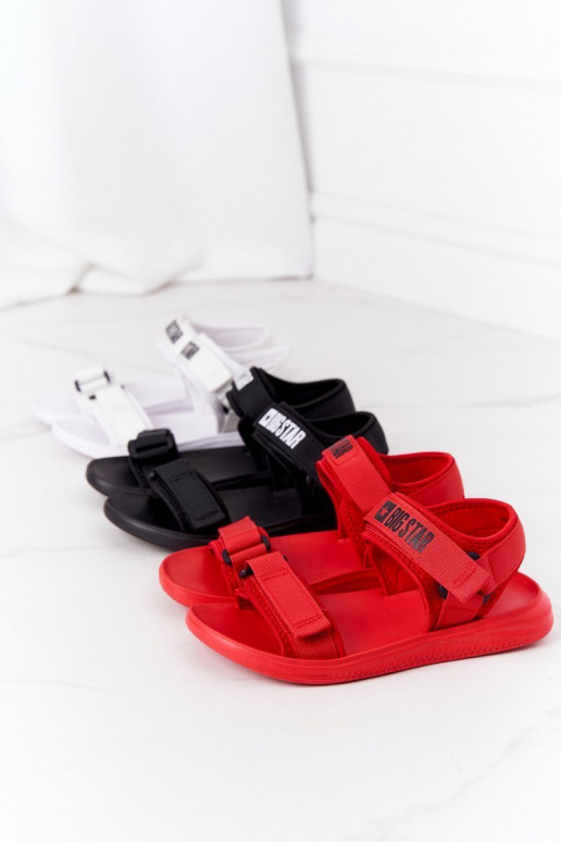 Sandalias estilo deportivo Big Star HH274A024 color negro