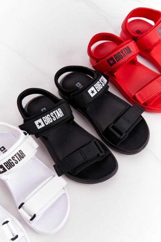 Sandalias estilo deportivo Big Star HH274A024 color negro