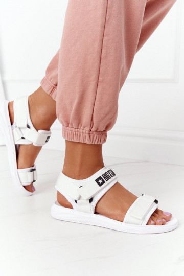 Sandalias estilo deportivo Big Star HH274A026 color blanco