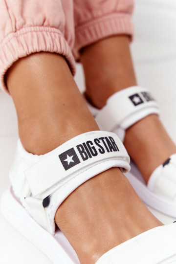 Sandalias estilo deportivo Big Star HH274A026 color blanco 2