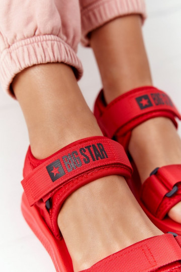 Sandalias estilo sport Big Star HH274A027 rojo 2