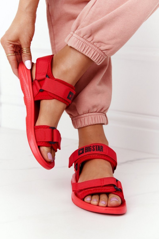 Sandalias estilo sport Big Star HH274A027 rojo