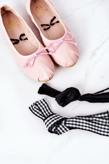 bailarinas con cintas Lu Boo rosa 2